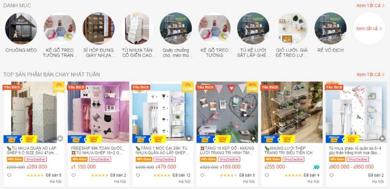 Gian hàng shopee uy tín chuyến bán khung sắt decor, tủ nhựa, chuồng thú cưng