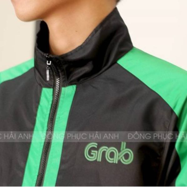 Mấu áo khoác đồng phục công ty Grabbike