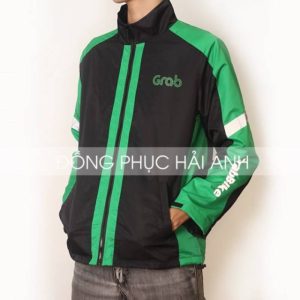 Mấu áo khoác đồng phục công ty Grabbike