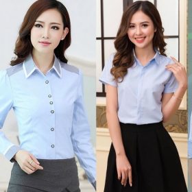 Những mẫu sơ mi màu xanh da trời đẹp cho cả nam và nữ