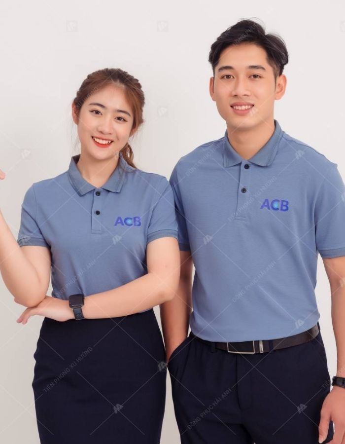 Đồng phục polo ngân hàng do Hải Anh cung cấp