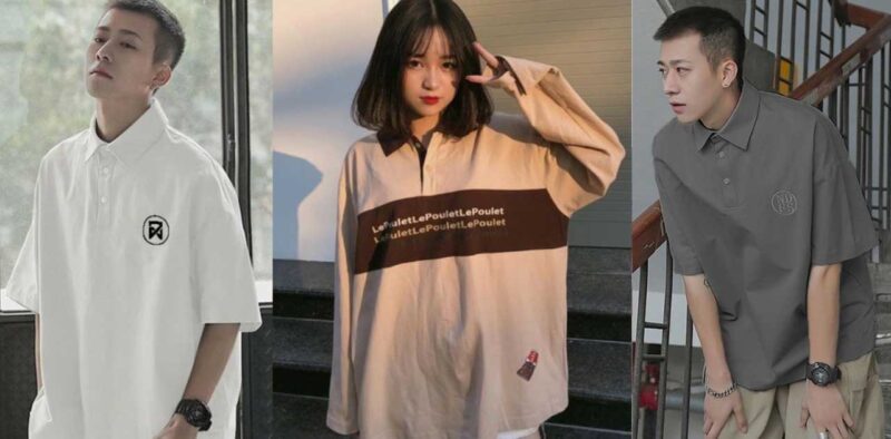 Mẫu áo polo oversize đẹp cho cả nam và nữ