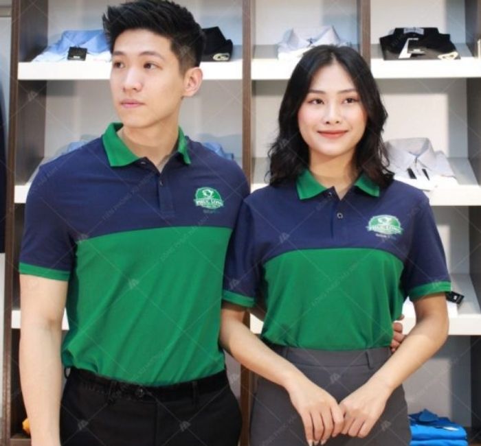 Mẫu áo polo 100 cotton mang màu sắc tiêu biểu của thương hiệu