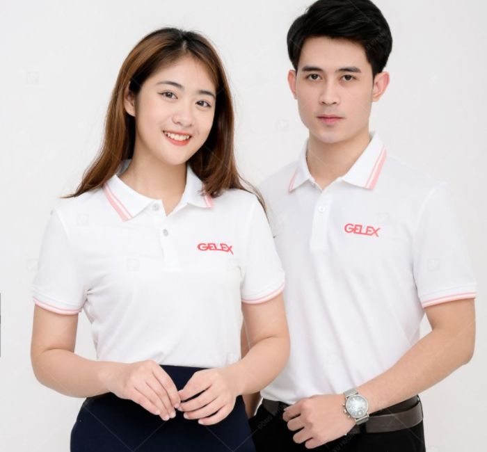 Gelex lựa chọn màu trắng may áo đồng phục công ty