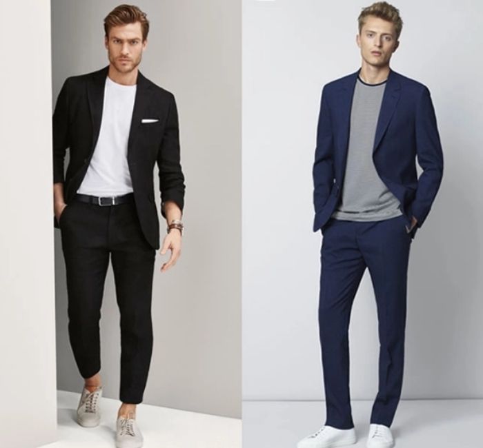 Năng động đầy sáng tạo với set đồ blazer và áo thun