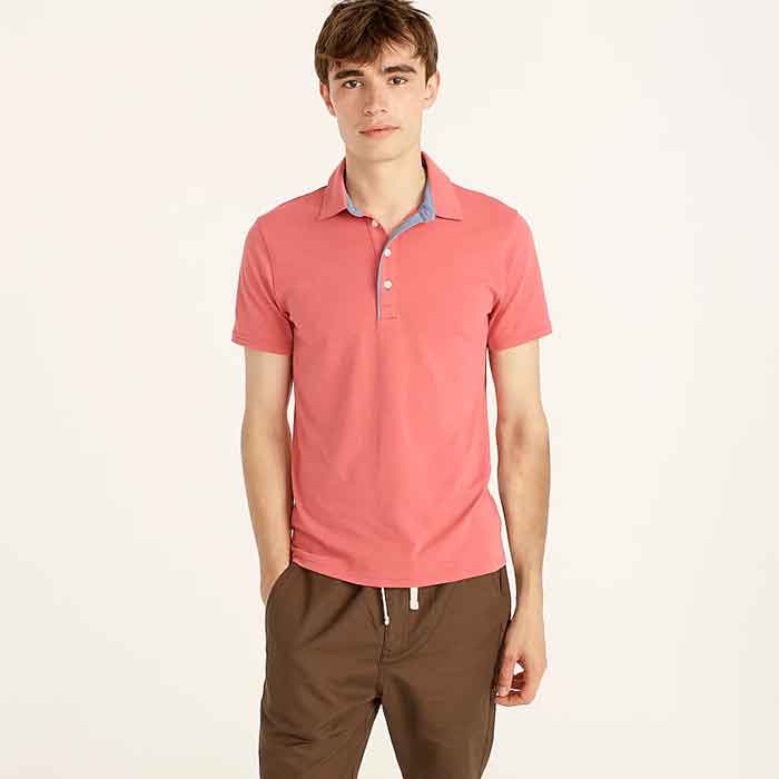 Các mẫu polo của J.Crew Performance Jersey luôn chú trọng đến chất liệu vải tốt nhất